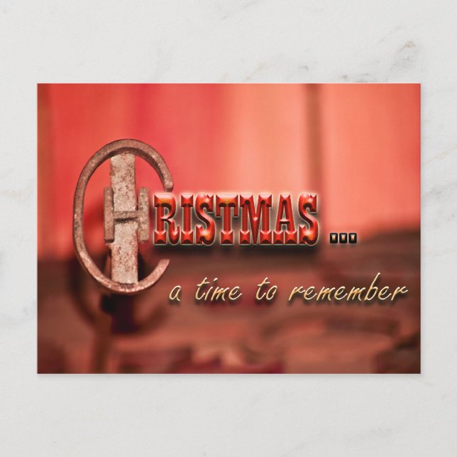 Cowboy julvykort helg vykort (Framsida)