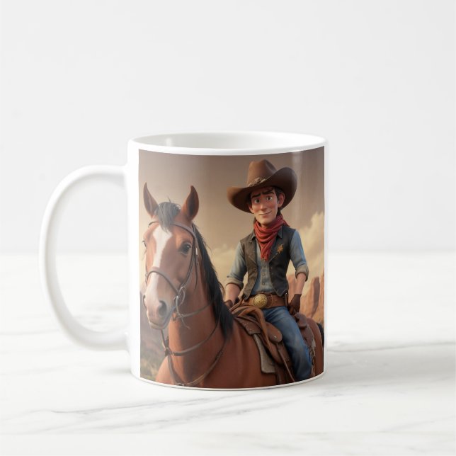 Cowboy Kaffemugg (Vänster)