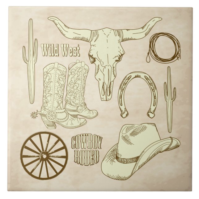 Cowboy Kakelplatta (Framsidan)