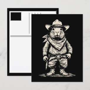 cowboy kapybaror helg vykort