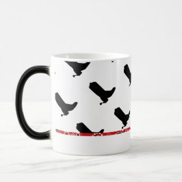 Cowboy Kärlek Boots Silhouette Mönster Red Bandana Magisk Mugg