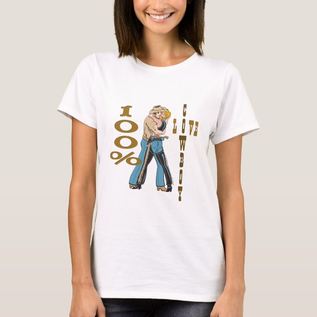 Cowboy Kärlek T-shirt (Framsida)