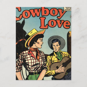 Cowboy Kärlek Vykort