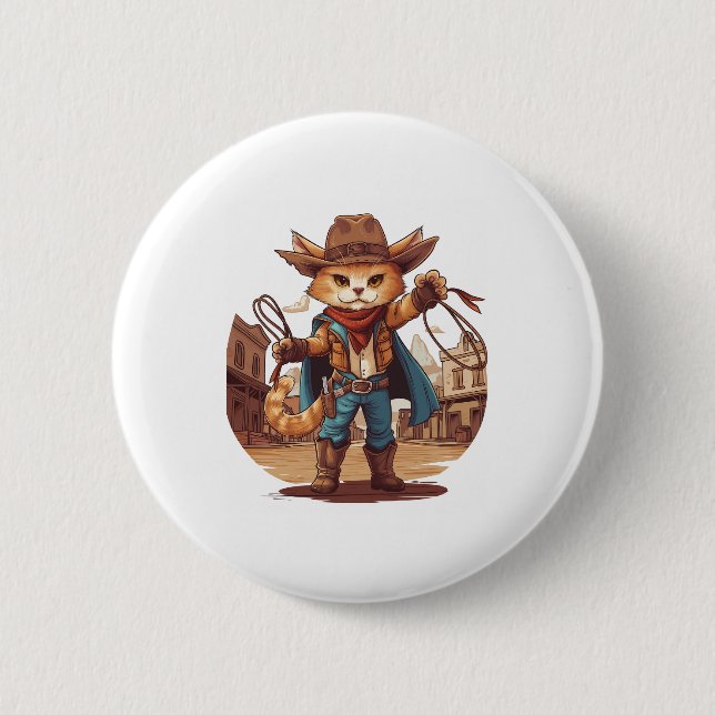 Cowboy Katt Knapp (Framsida)