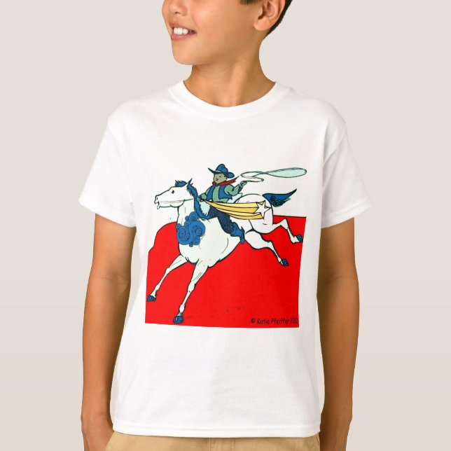 Cowboy Kid av Katie Pfeiffer Tee Shirt (Framsida)