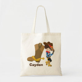 Cowboy Kid Personlig Boys Rodeo Vilda western Tygkasse