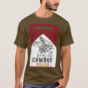 Cowboy Killer Vintage Stil Cowboy Skeleton  T Shirt