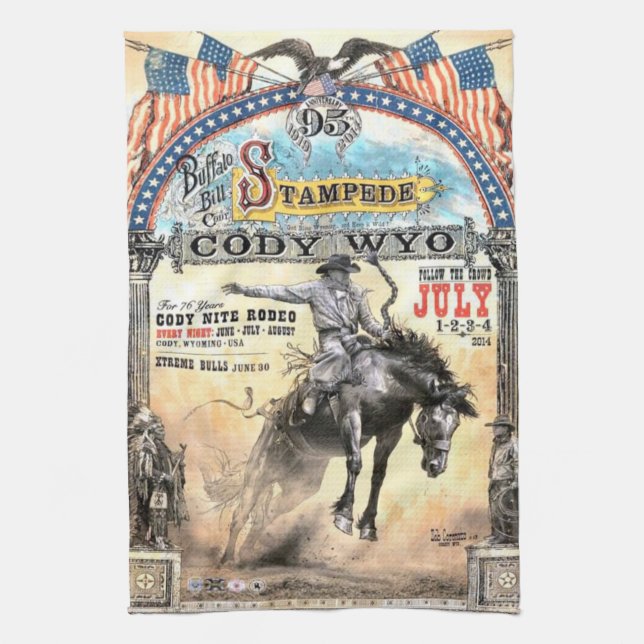 Cowboy Köks Handdukar (Vertikal)
