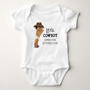 Cowboy kommer snart Gravid-meddelande T Shirt