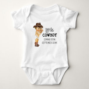 Cowboy kommer snart Gravid-meddelande T Shirt