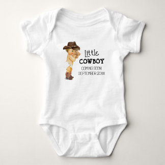 Cowboy kommer snart Gravid-meddelande T Shirt