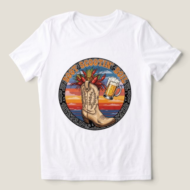 Cowboy Kräftor Queen T-Shirt! 🤠 👑 T Shirt (Design Framsida)