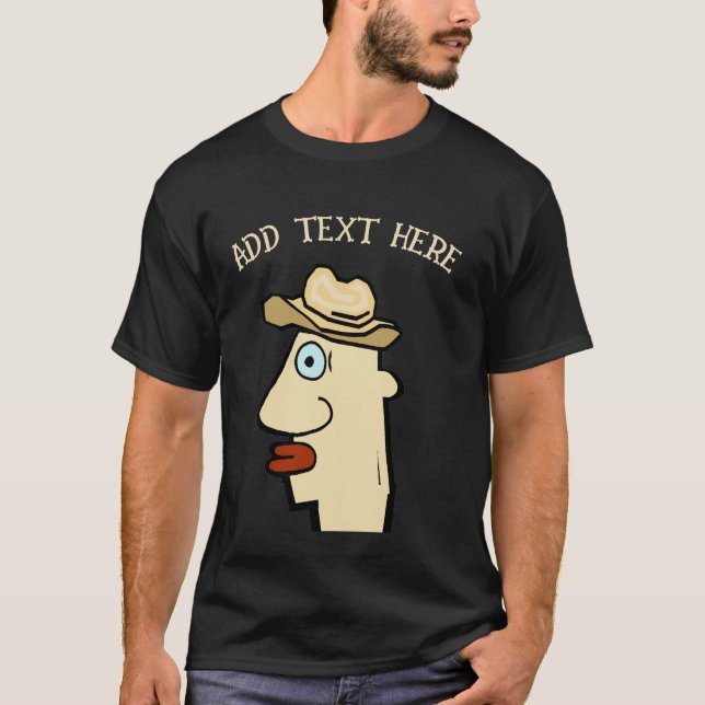 Cowboy, lägg till text t shirt (Framsida)