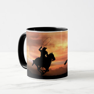Cowboy Land Western Rodeo Roping Vild Horse Mugg