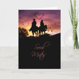 Cowboy Land Western Soul Mate I Kärlek You Kort