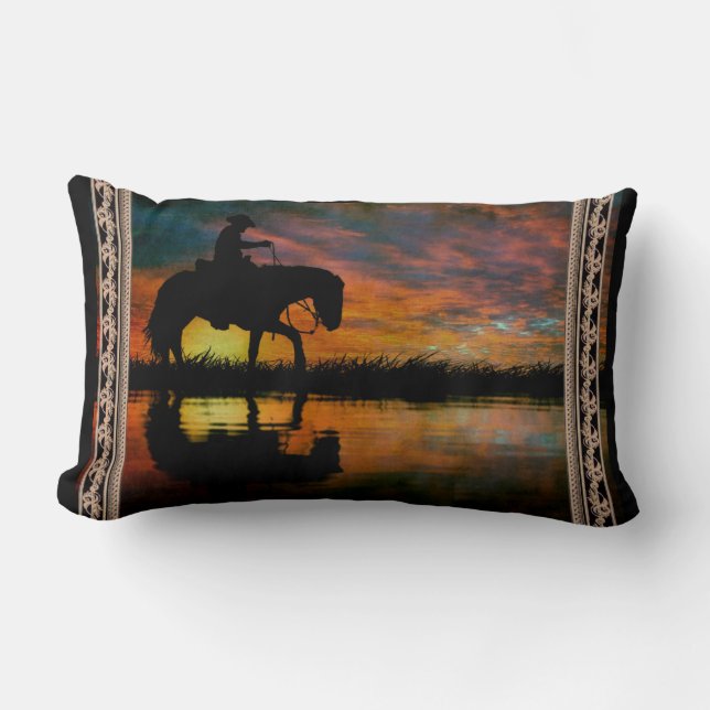 Cowboy Lumbar Pillow Lumbarkudde (Framsida)