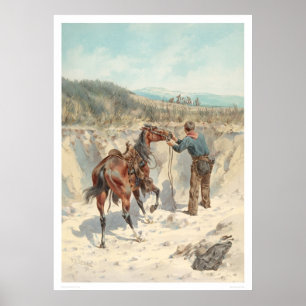 Cowboy med hästen i ravin…, (1324) poster