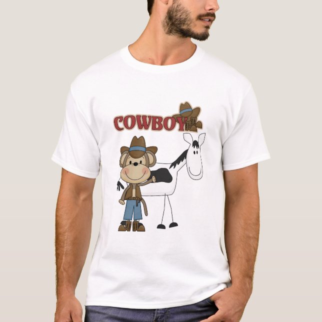 Cowboy med hästTshirts och gåvor Tee Shirt (Framsida)