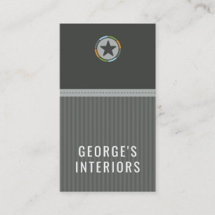 COWBOY modern mononstjärnas emblem logotyp grått s Visitkort