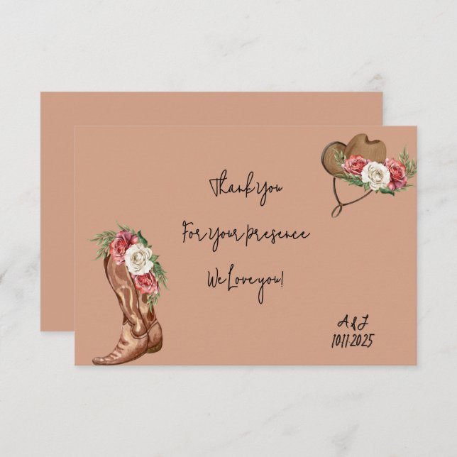 cowboy möhippa tack (Fram/baksida)