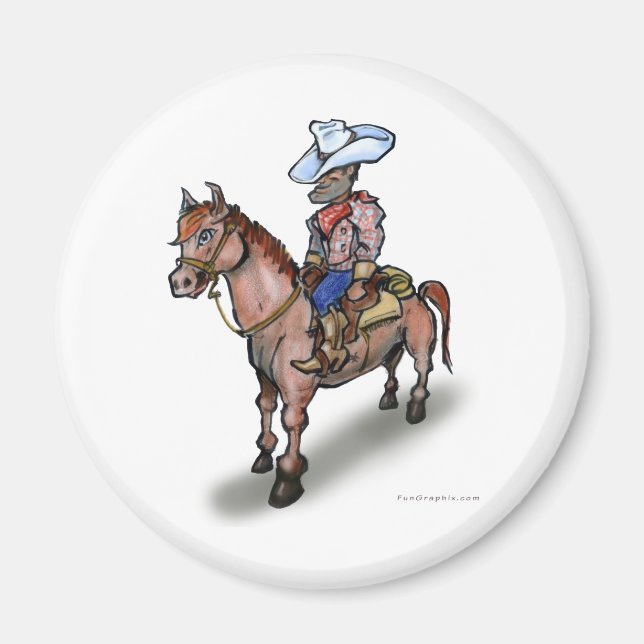 Cowboy n Horse Magnet (Framsidan)