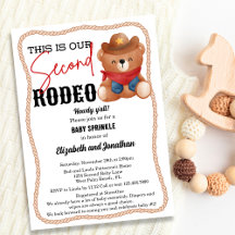 Cowboy Nalle Rodeo Red Second Baby Sprinkle