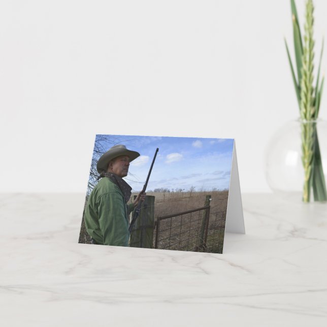 Cowboy Notecard Kort (Framsida)