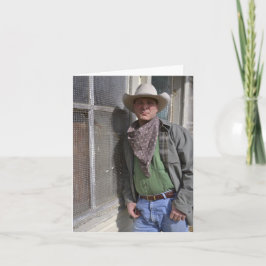Cowboy Notecard Kort