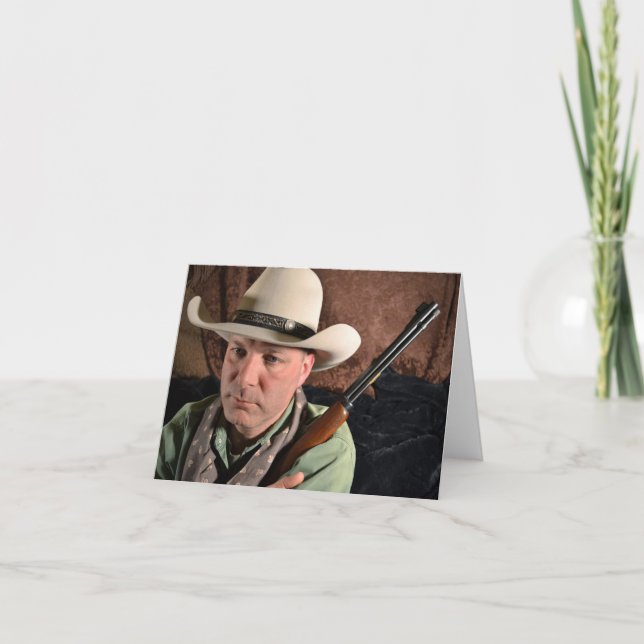 Cowboy Notecard Kort (Framsida)