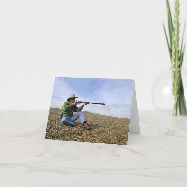 Cowboy Notecard Kort (Framsida)