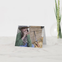 Cowboy Notecard Kort