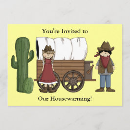 Cowboy och Cowgirl Houseworths - Westernare Inbjudningar