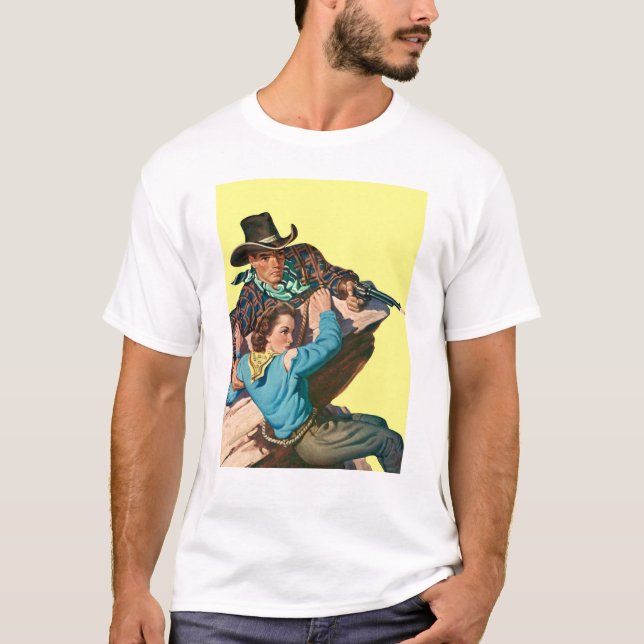 Cowboy och Cowgirl Tee Shirt (Framsida)