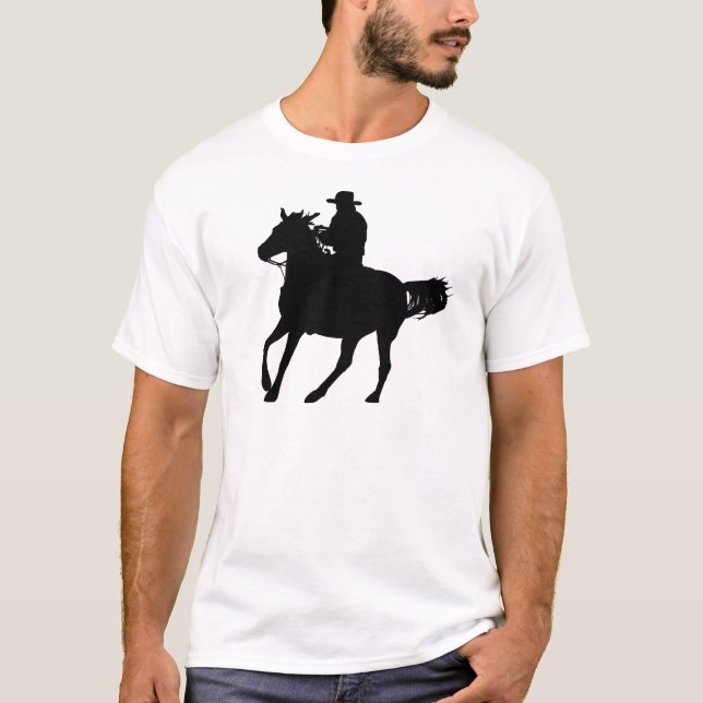 Cowboy och hans häst tee shirt (Framsida)