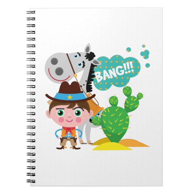 Cowboy och häst anteckningsbok (Framsidan)