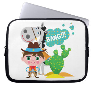 Cowboy och häst laptop sleeve