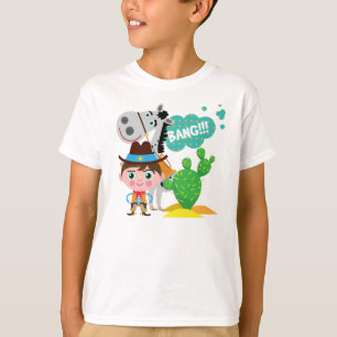 Cowboy och häst t-shirt