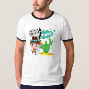 Cowboy och häst tee shirt