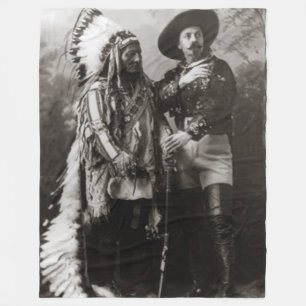 COWBOY och INDIAN Fleecefilt