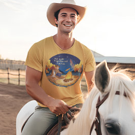 Cowboy och ko-hund som kokar höstfisk t shirt