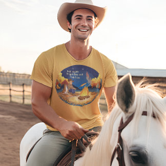 Cowboy och ko-hund som kokar höstfisk t shirt