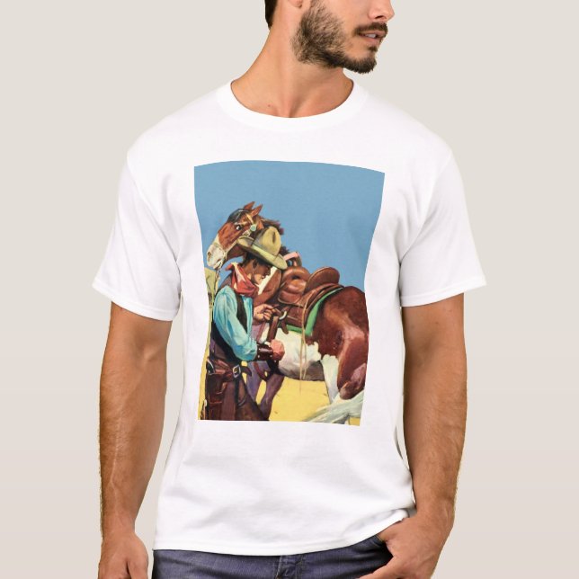 Cowboy och sadel tröja (Framsida)
