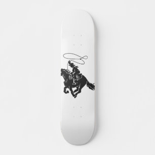 Cowboy på bojkottar som springer med lasso mini skateboard bräda 18,5 cm