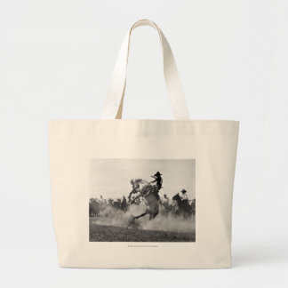 Cowboy på en sparka bakut bronco jumbo tygkasse