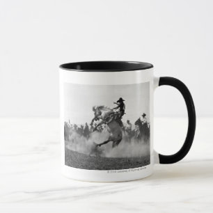 Cowboy på en sparka bakut bronco mugg