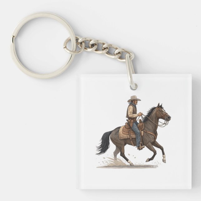 Cowboy På Häst (Framsidan)