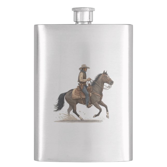 Cowboy På Häst Fickplunta (Framsidan)