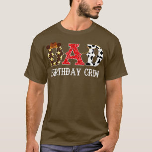 Cowboy Pappa Birthday Crew Western Rodeo Theme Bir T Shirt