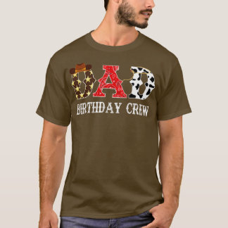 Cowboy Pappa Birthday Crew Western Rodeo Theme Bir T Shirt