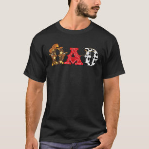 Cowboy Pappa Western Rodeo Theme Barns födelsedag T Shirt